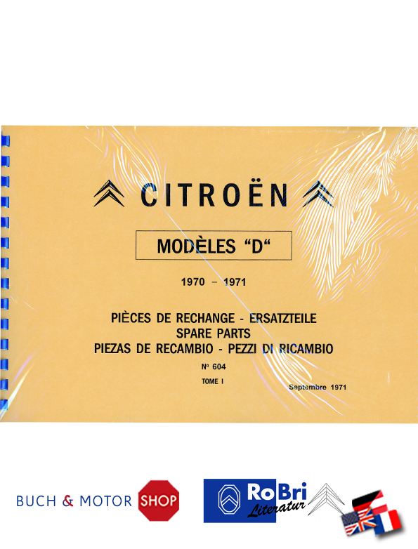 Citroën D Catalogue des pièces détachées No 604